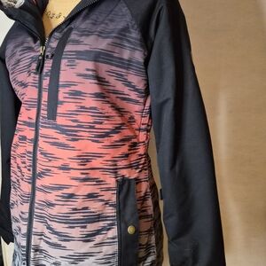 686 Black Thermal Jacket with Red Accents
